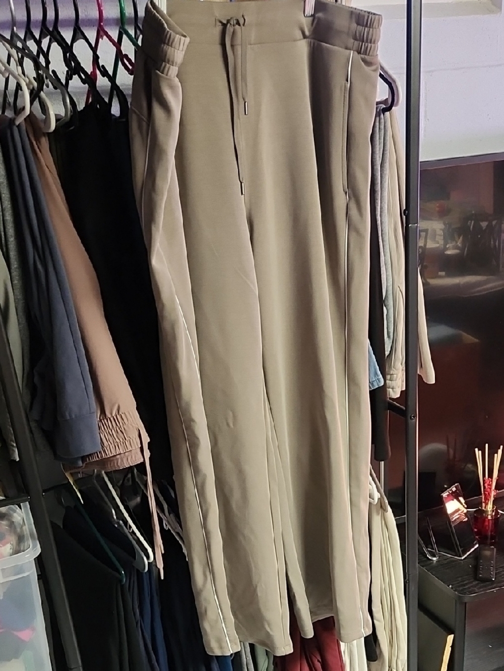 Member's Mark Sandwash Wide Leg Pant in Taupe
